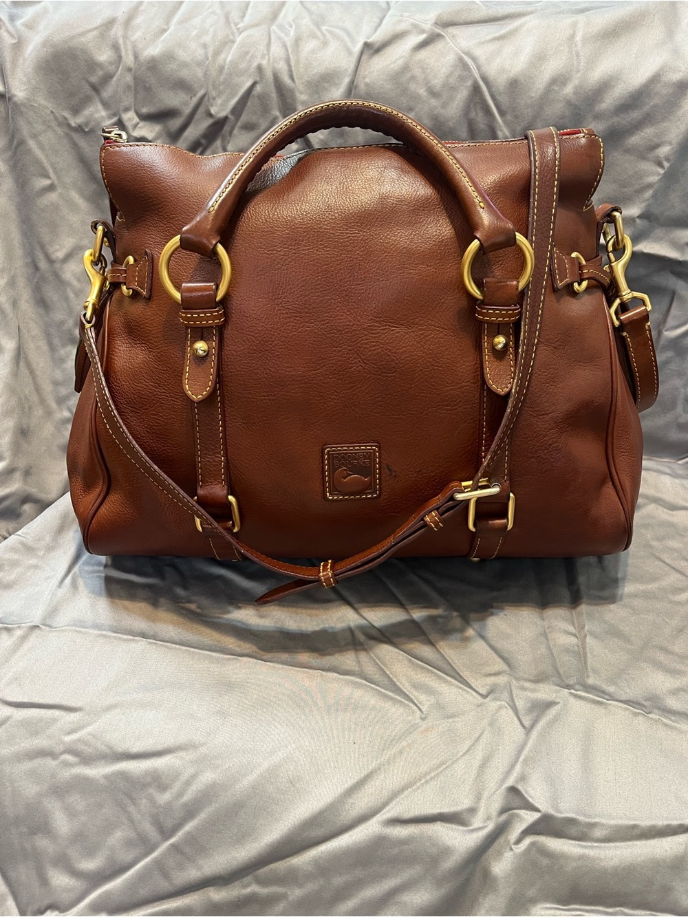 Dooney & Bourke Florentine Satchel Large in Chestnut